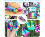 Pack of 3 Colours Tie Dye Kit -Turquoise, Lime. Purple