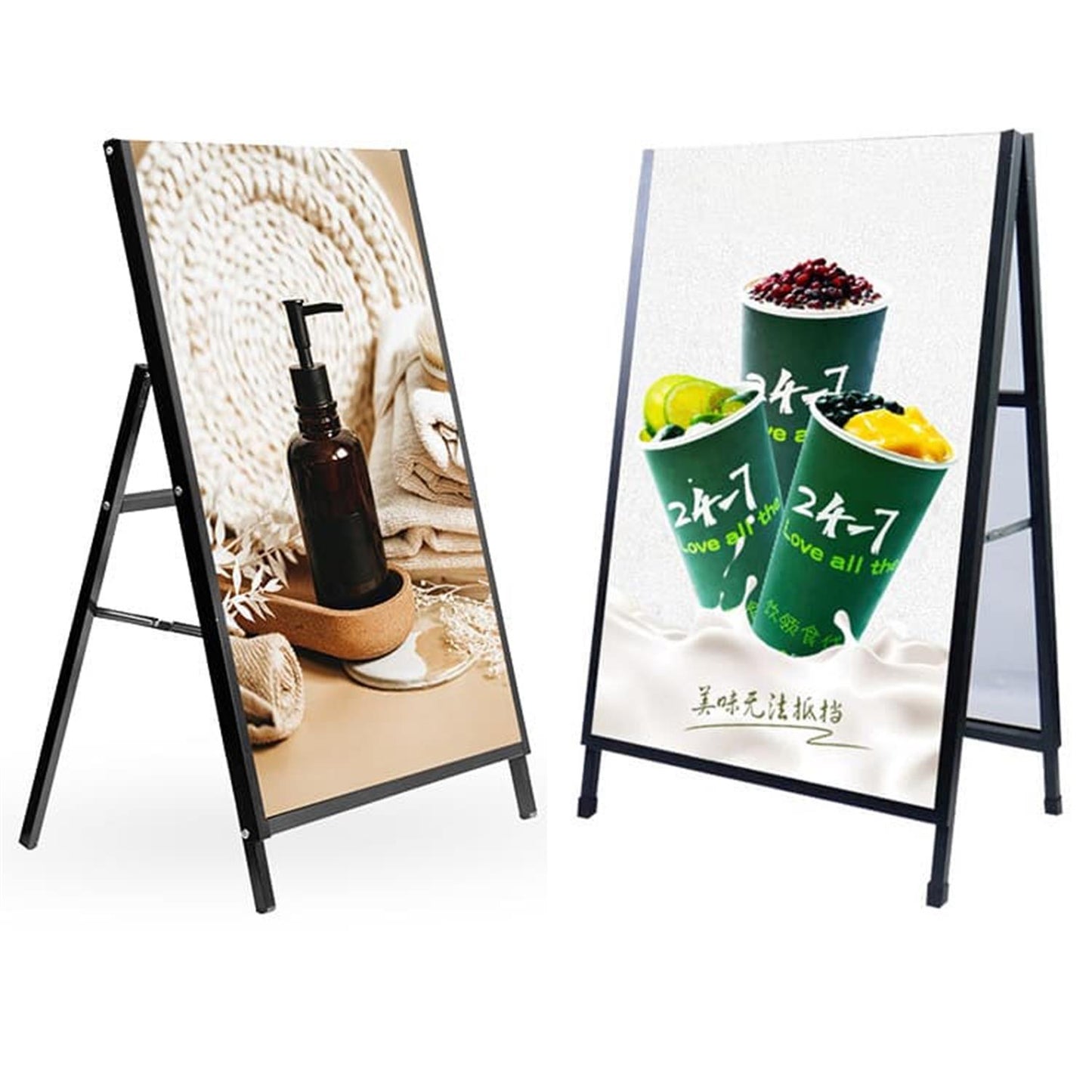 Metal Frame Double Side Advertising Outdoor Poster Display Stand 60 x 90cm