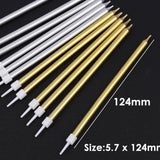 Pack of 6 Silver Smokeless Birthday Cake Candles