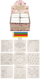 Wedding Childrens Activity Pack / Crayons Drawing Colouring Book Travel Games