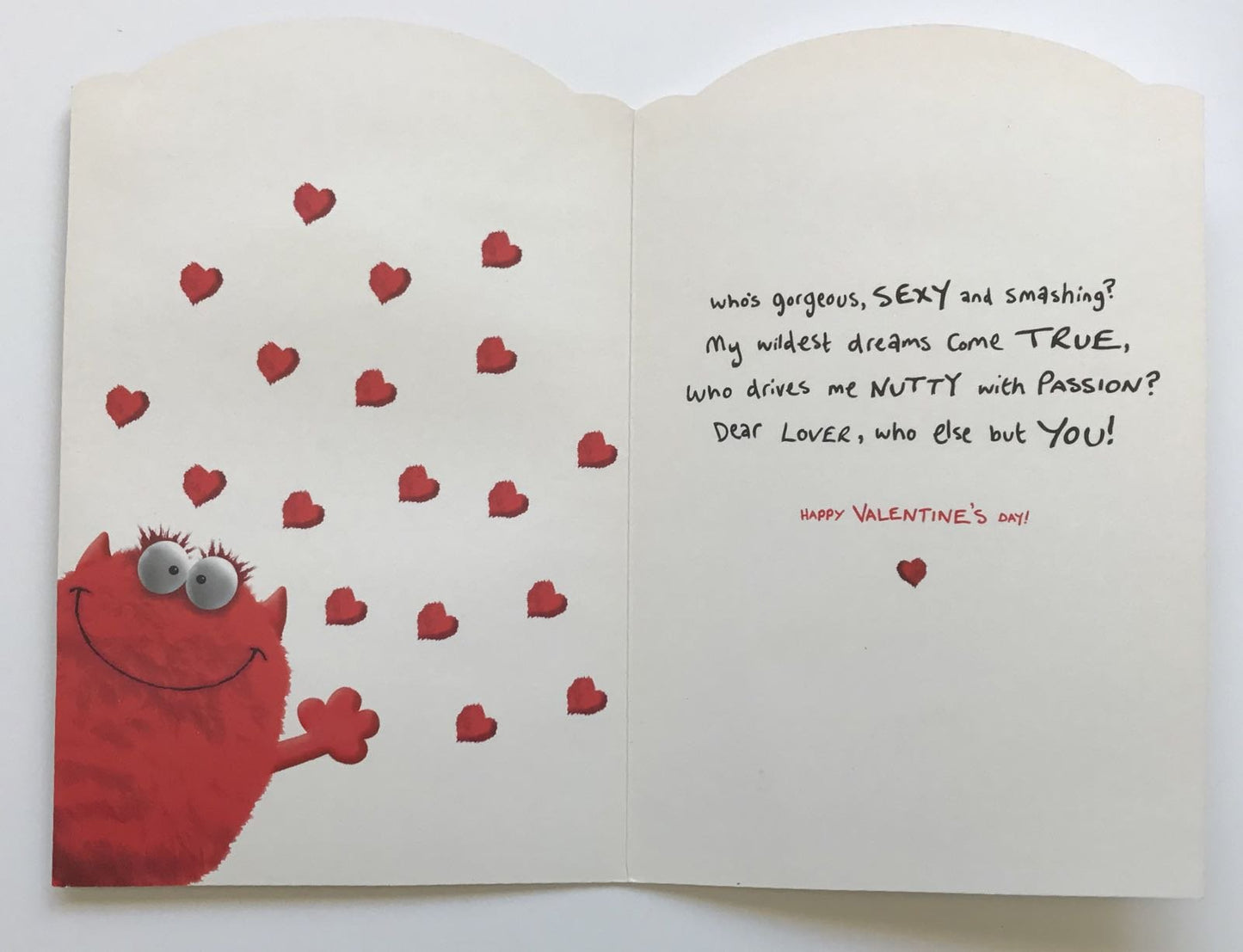 Sexy Lover Silver Foil Finished Valentine's Day Card 