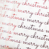 Pack of 10 Merry Christmas Luxury Red Metallic Plastic-Free 18gsm Tissue Paper Sheets 50x70cm - Patterned Tissue Paper for Xmas, New Year, Party, Wedding, Birthday Packing Present Gift Box DIY Art Crafts