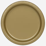 Pack of 16 Solid Gold Rould 9 inch Dinner Plates
