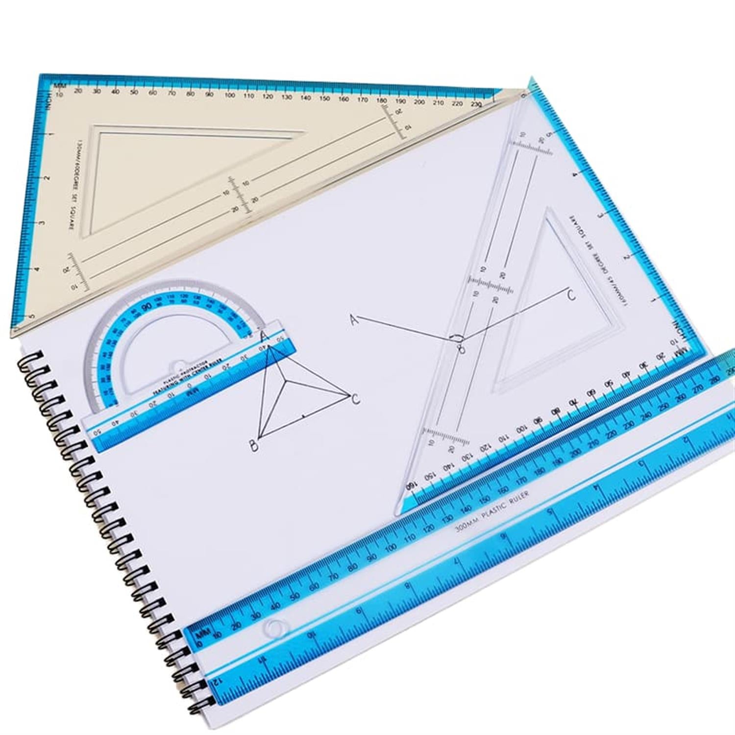 Pack of 4 Pieces Math Geometry Set