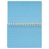 Pack of 50 5"x3" Spiral Ruled Coloured Index Cards by Concept