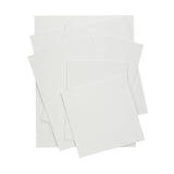 Set of 10 Assorted Sizes Blank White Flat Stretched Board Art Canvas By Janrax