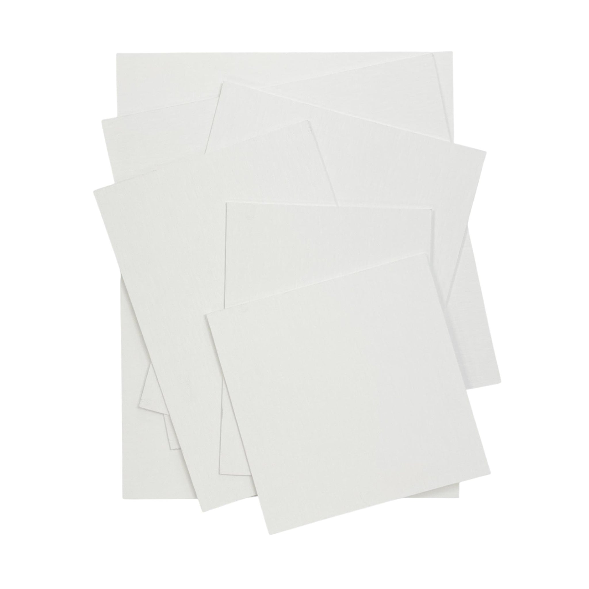 Set of 10 Assorted Sizes Blank White Flat Stretched Board Art Canvas By Janrax