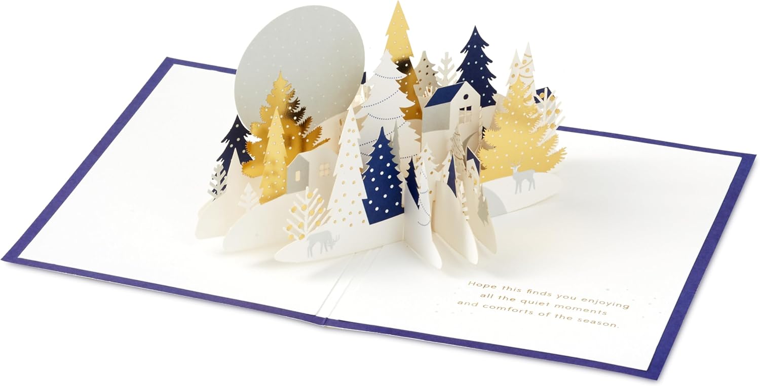 Winter Woodland Design 3D and Pop Up Holiday Wonder Christmas Card {DC}