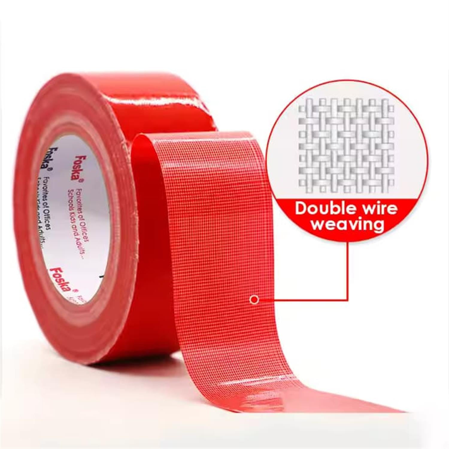 Single Adhesive Colorful Rubber Sticky Durable Duct Tape 4.8cm x 20y