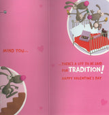 I'm Your's Funny Valentine's Day Card With Badge 