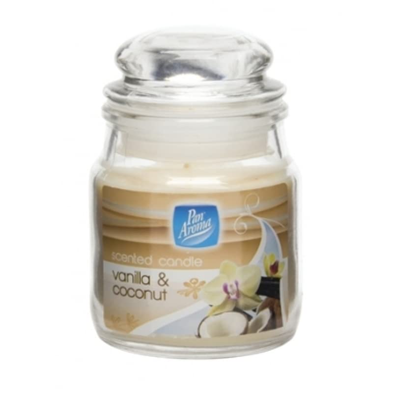 Pan Aroma Small Jar Candle With Lid - Vanilla & Coconut or Vanilla Bean