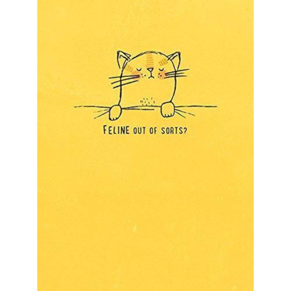 Feline Out of Sorts Get Well Soon Humour 'ASAP' Morden New Card 