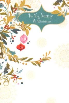 For You Nanny at Christmas Christmas Card 