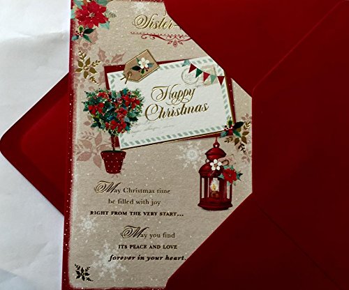 SISTER-IN-LAW - NICE VERSE GOLD FOIL CHRISTMAS CARD