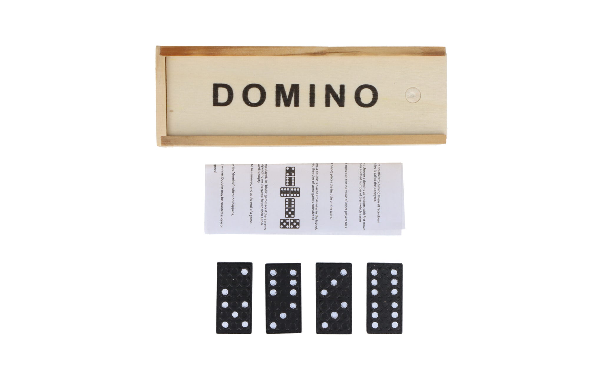 Dominoes In Wooden Box 28 piece Set