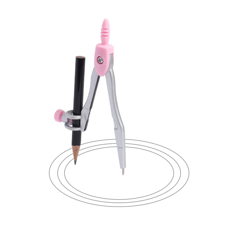 Single Blue OR Pink Compass Divider with Pencil