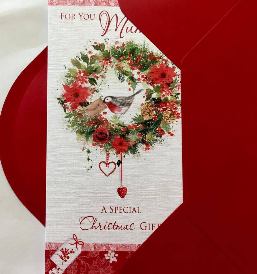 MUM - TRADITIONAL CHRISTMAS MONEY GIFT PRESENT GREETING CARD 