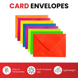 Pack of 50 Vivid Zest Green 114x162mm Gummed Envelopes
