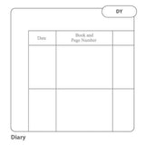 Rhino A5 40 Page Yellow Reading Record Book