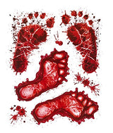 Halloween Blood Deco Feet Window Stickers {DC}