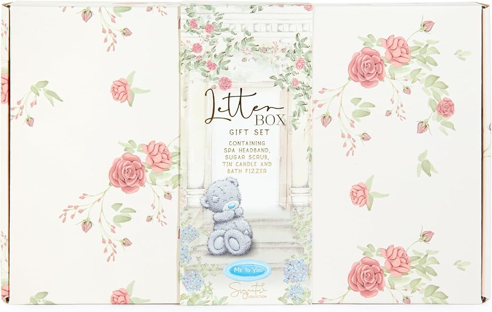 Me to You Letterbox Gift Set For Relaxation Includes Candle, Bath Fizzer, Spa Headband And Sugar Scrub Signature Collection