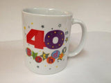 Happy 40th Birthday China Mug - Talking Pictures Fanfare Collection