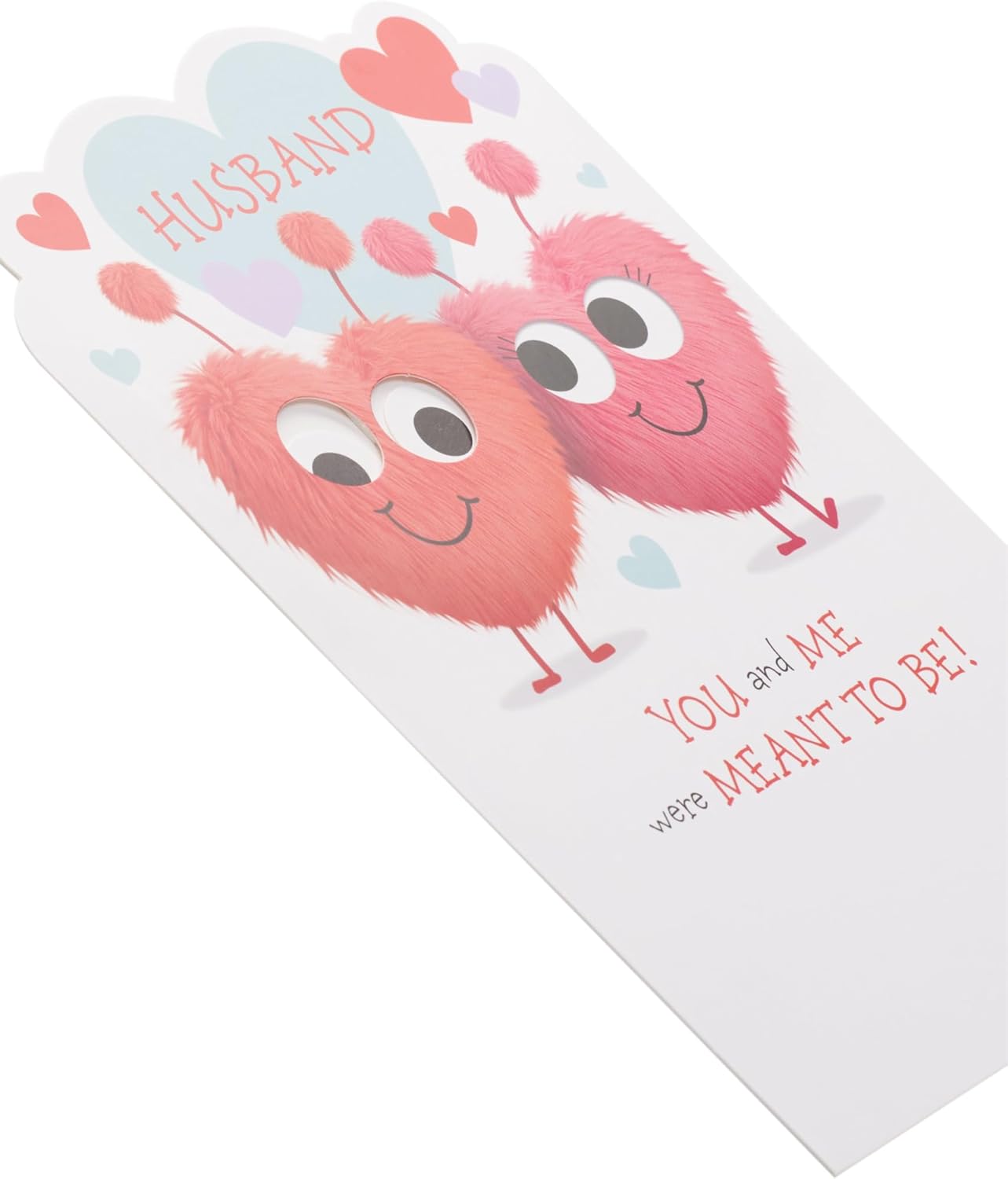 Fluffy Hearts Design Husband Valentine's Day Card