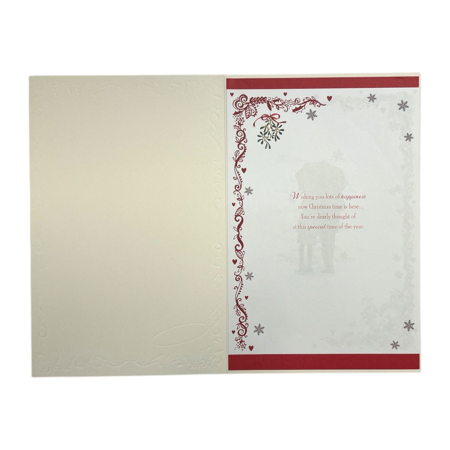 Romantic Couple Design To Son and Daughter In Law Christmas Card