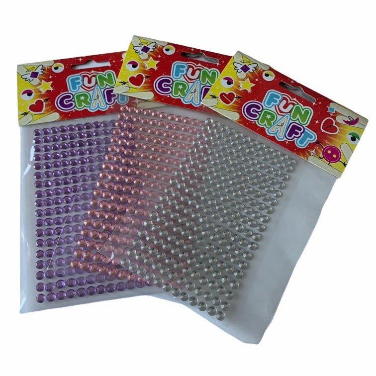 Fun Craft Gem Dot Stickers (216 Self Adhesive Gem Dots) {DC}