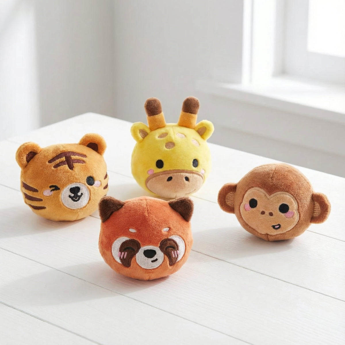 Single Plush Jungle Animal Bouncer - Party Favours Stocking Fillers
