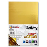 Pack of 25 A4 Metallic Gold Card Sheets by Premier Activity