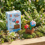 Single Potted Plant Lego Block Kit - Construction Toys Party Favours Stocking Fillers 