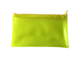 8x5" Frosted Yellow Pencil Case - See Through Exam Clear Translucent