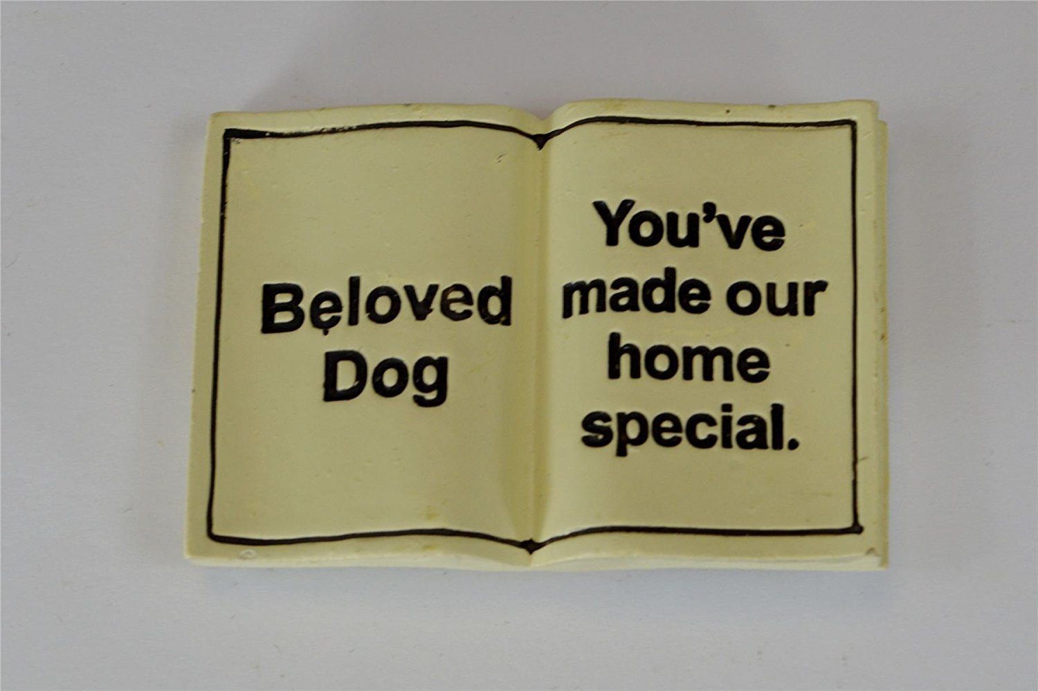 Beloved Dog Memorial Stone - Grave Book Marker - "Beloved Dog"