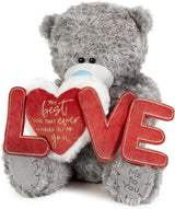 Me To You Tatty Teddy 27cm Large Bear With 'Love' Banner Official Valentine's Day Collection