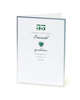 55th Anniversary Card Emerald 55 Years Together