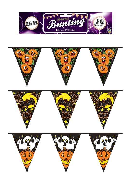 3.6m Halloween PVC Bunting {DC}