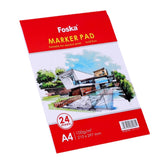 A4 24 Sheets Top Glued Open Marker Pad