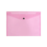 Pack of 12 Janrax A4 Pink Document Wallets - Button Stud Folder