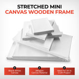 Set of 14 Assorted Sizes Blank White Stretched Board Art Frame 280gsm Canvas By Janrax