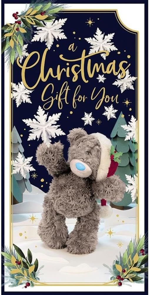 Bear Amongst Snowflakes Photo Finish Money Wallet Christmas Card