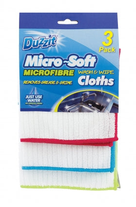 Duzzit Microfiber Wash and Wipe Cloth (3 Pack) {DC}
