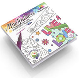 Book of 18 100x100mm Colour Your Own Mindfulness Flash Cards by World of Colour