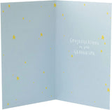 Graduation Congratulations Card Owl, You're a Wise One! Gold Foil Finish 