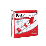 Single Tube of 20 0.7mm Mechanical Pencil HB Black Lead Refills