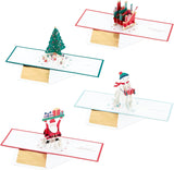 Paper Wonder 3D and Pop Up Pack of 4 in 4 Festive Designs Christmas Card {DC}