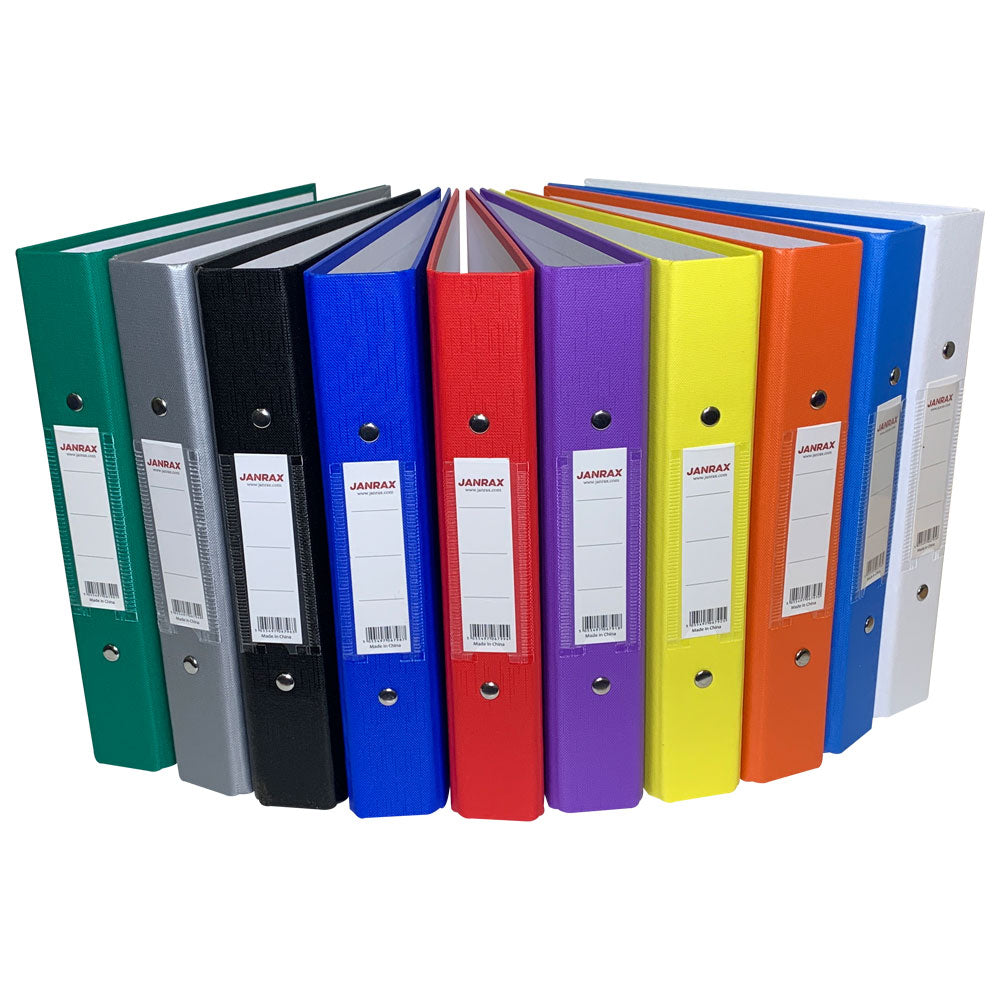 A5 White Paper Over Board Ring Binder by Janrax