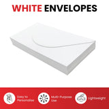 Pack of 50 White 100gsm 127x179mm Gummed Envelopes