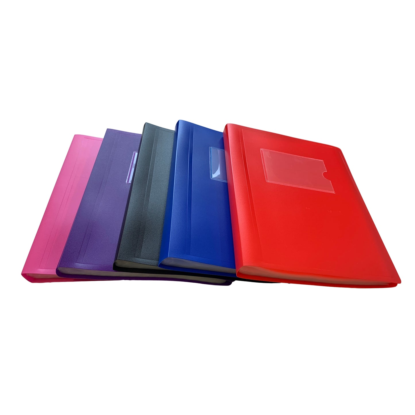 A5 Pink Flexible Cover 100 Pocket Display Book