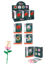 Single Flower Lego Block Kit - Creative Construction Toys Party Favours Stocking Fillers